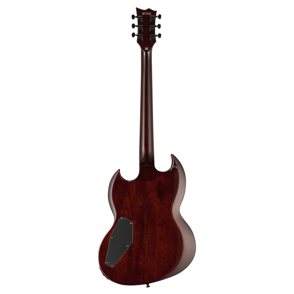 ESP LTD Viper-256 Electric Guitar - Dark Brown Sunburst - Image 4