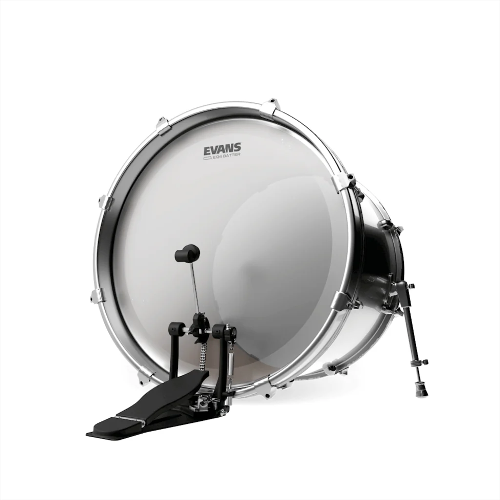 Evans 22" EQ4 Frosted Bass Drum Head - Image 2