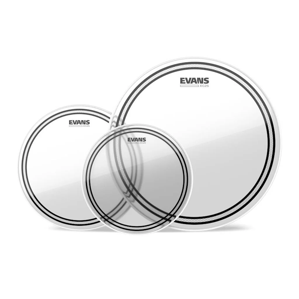 Evans EC2S Clear Rock Tom Pack - 10" 12" 16" - Image 2
