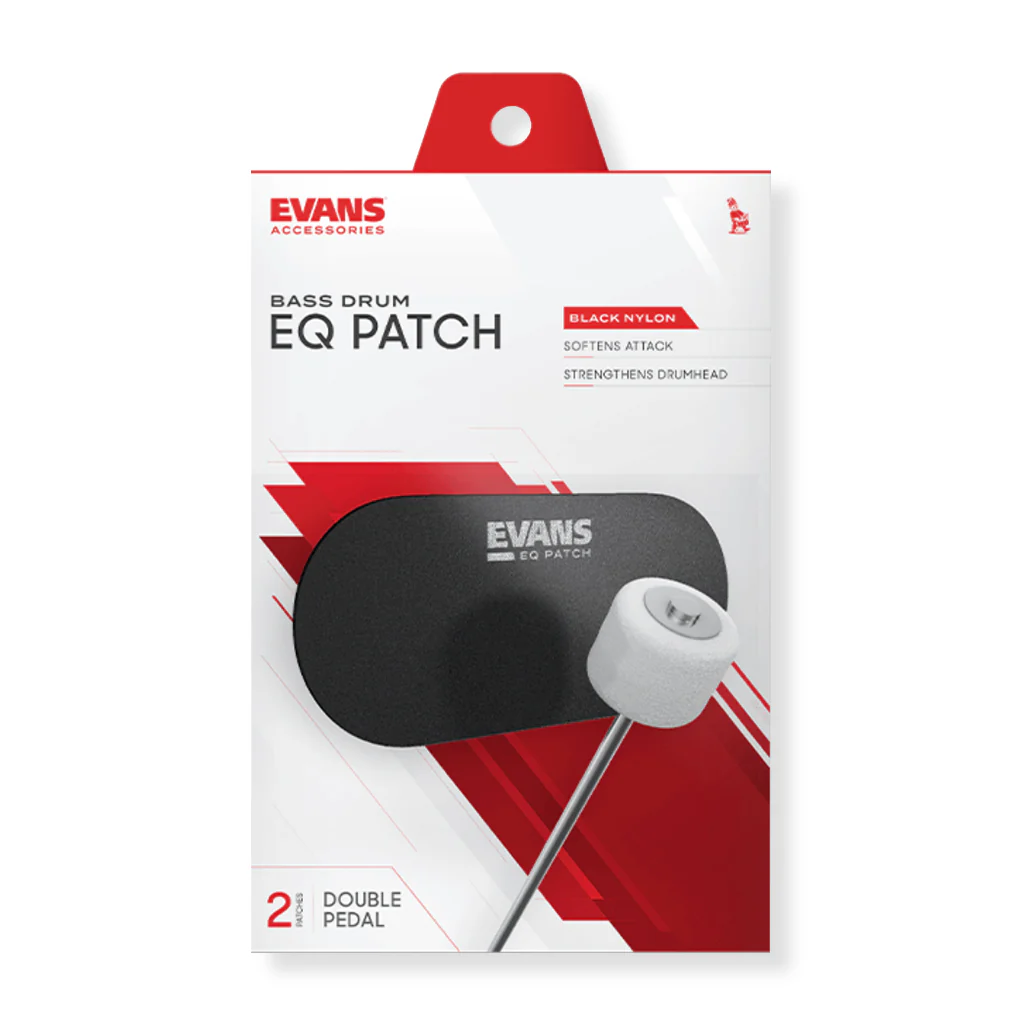 Evans EQ Black Nylon Double Patch - 2 Pack - Image 2
