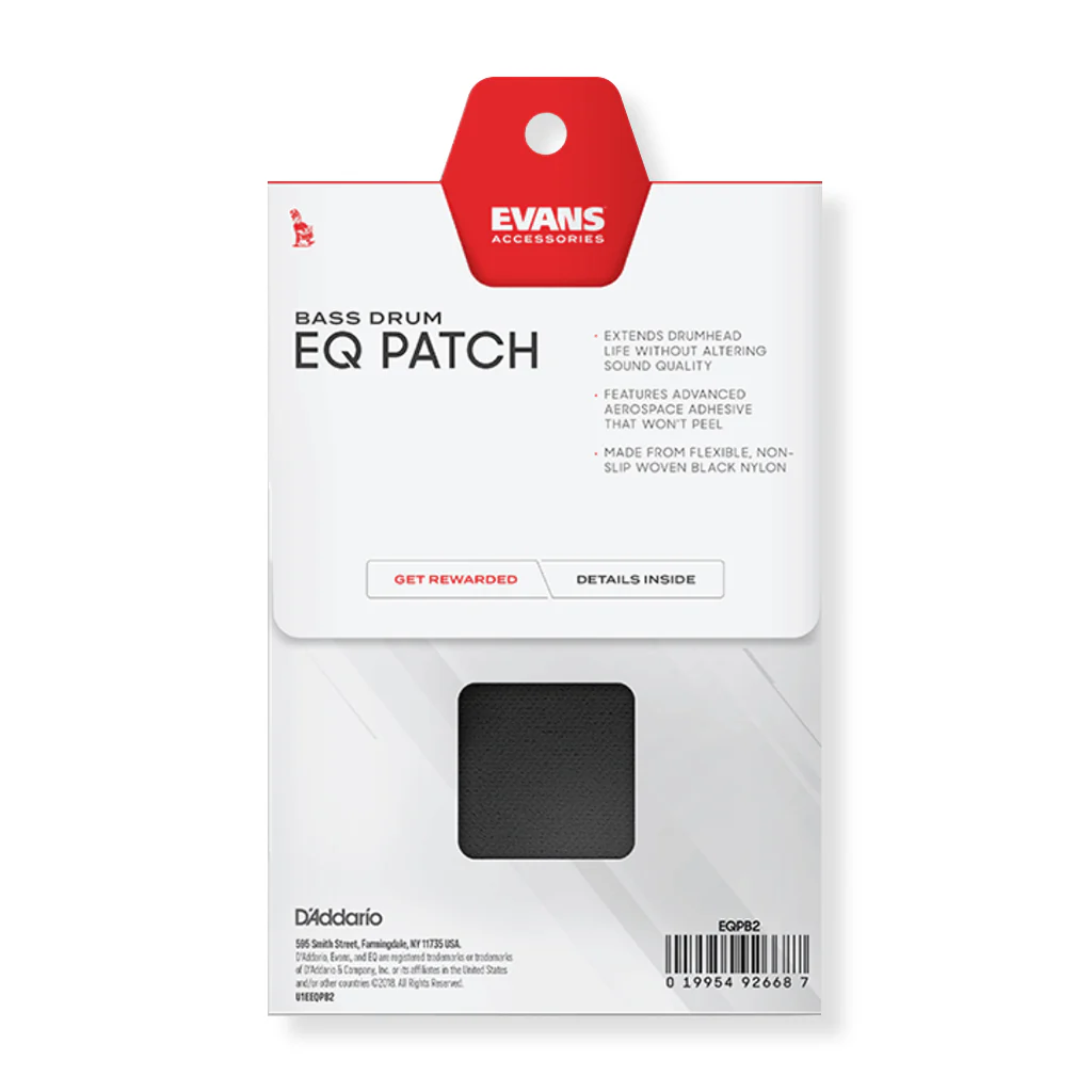 Evans EQ Black Nylon Double Patch - 2 Pack - Image 3