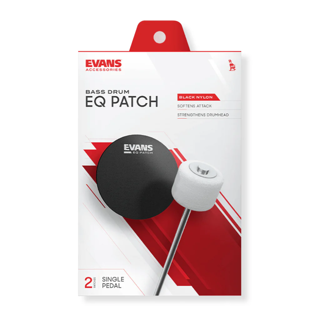 Evans EQ Black Nylon Single Patch - Image 2