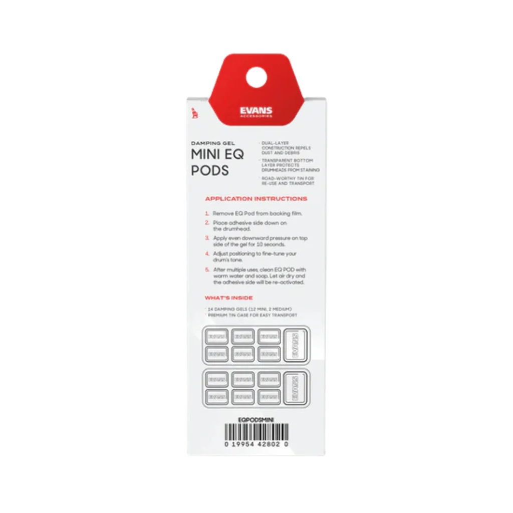 Evans EQ Pods Damper Gels - Mini, 14-pack - Image 4