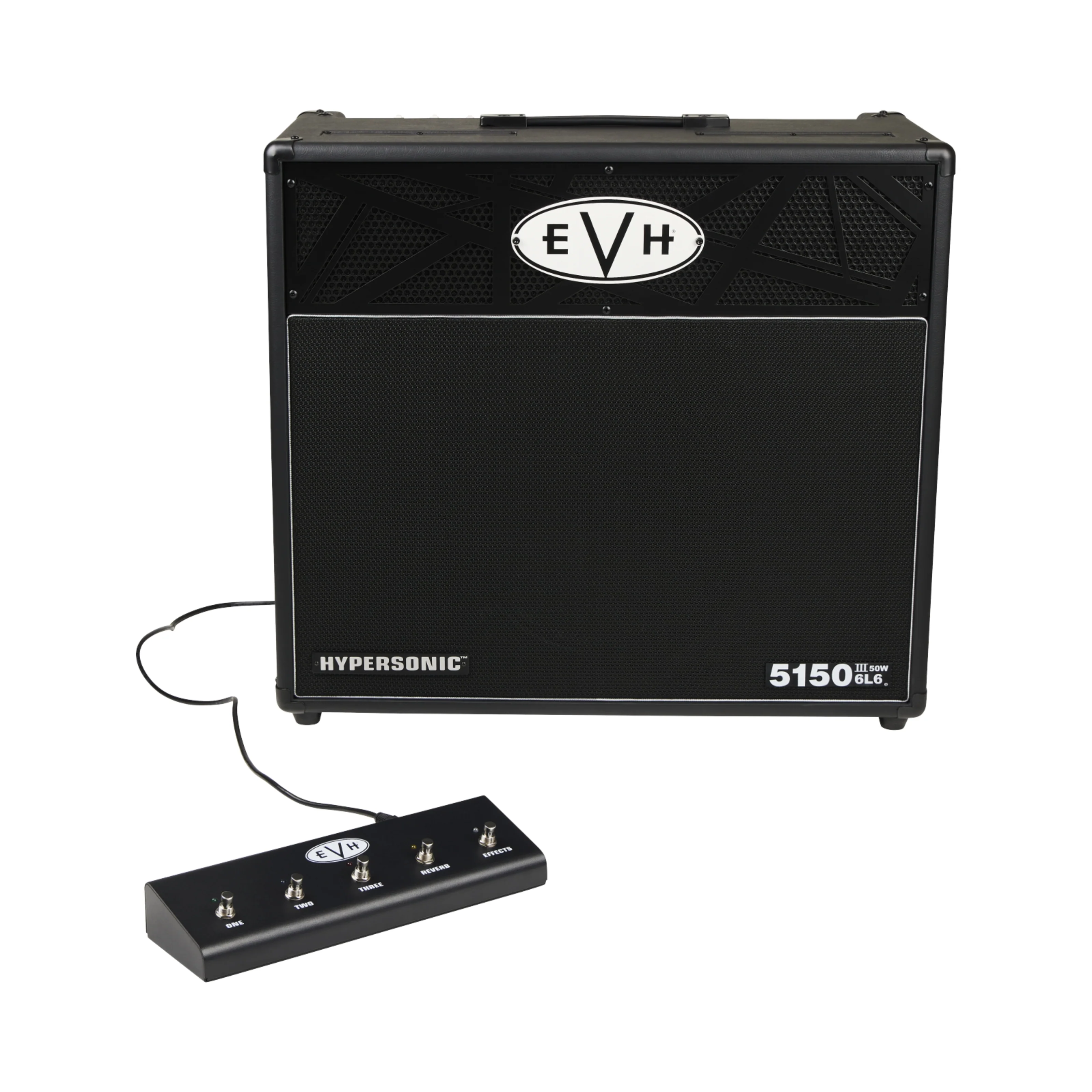 EVH 5150III Hypersonic 6L6 30-watt 1 x 12-inch Combo Amplifier - Black - Image 4