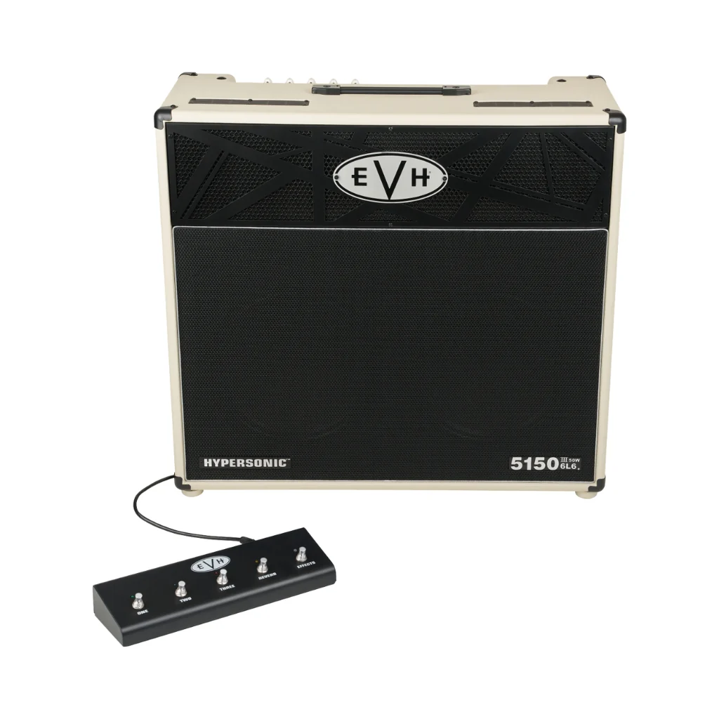 EVH 5150III Hypersonic 6L6 50-watt 2 x 12-inch Combo Amplifier - Ivory - Image 6