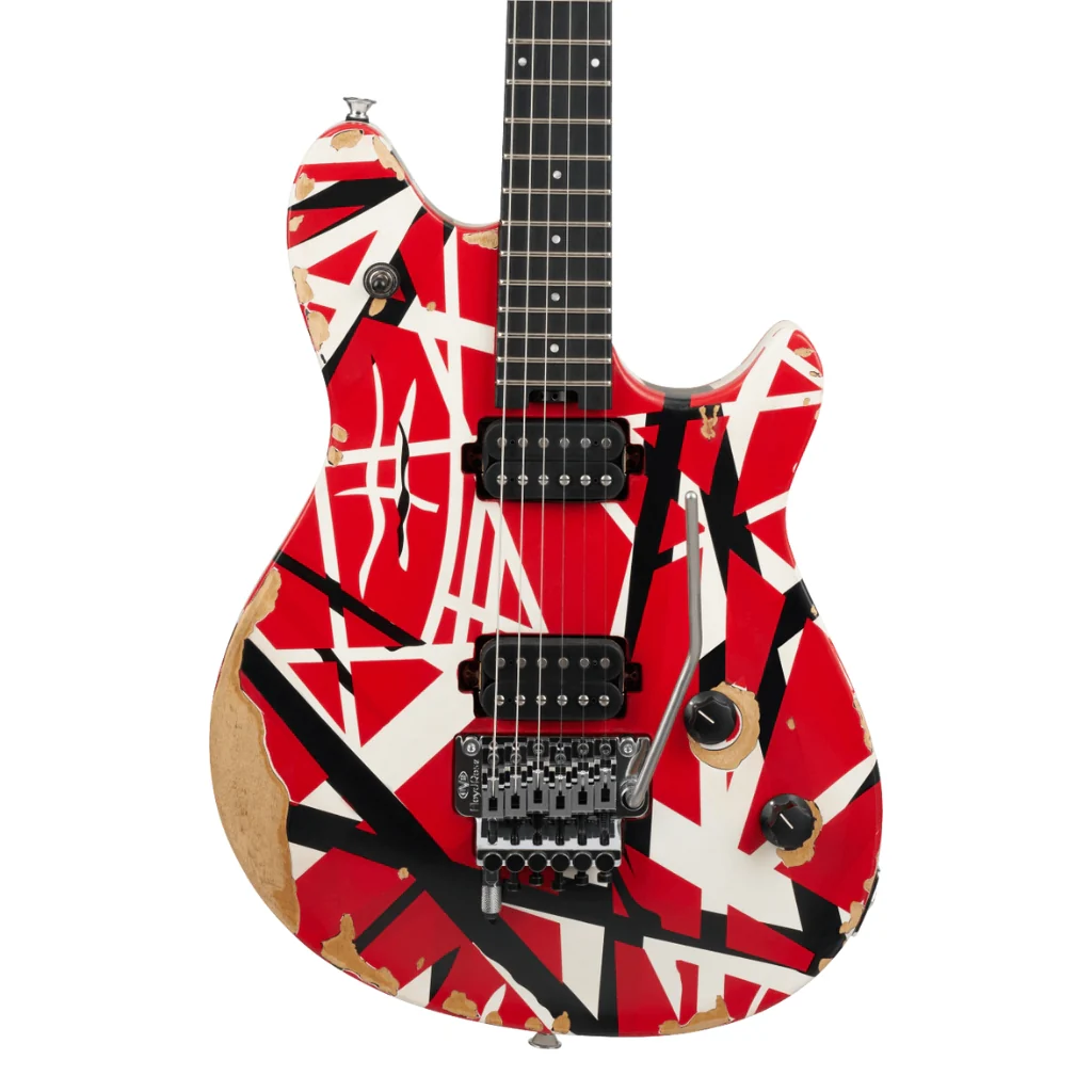 EVH Limited Edition Wolfgang Special Striped Series Electric Guitar - Red, Black, and White, Ebony Fingerboard