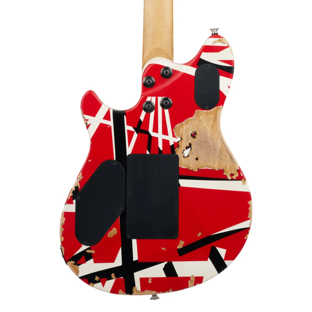 EVH Limited Edition Wolfgang Special Striped Series Electric Guitar - Red, Black, and White, Ebony Fingerboard - Image 2