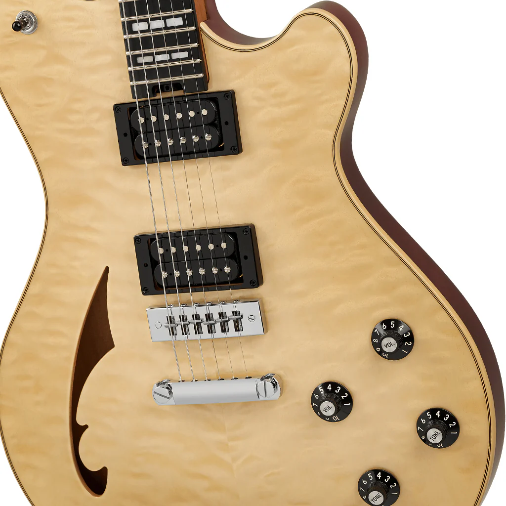 EVH SA-126 Special Quilted Maple Semi-Hollow Electric Guitar - El Natural - Image 7