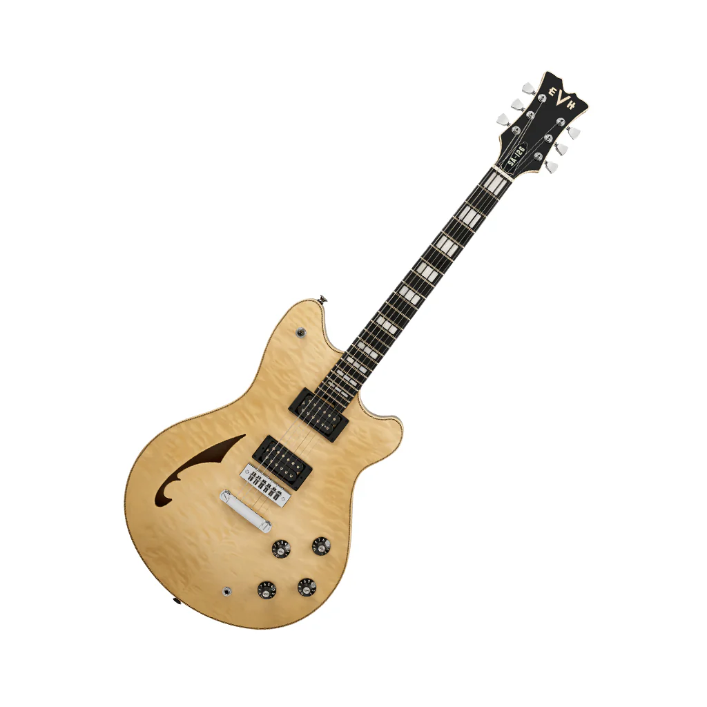EVH SA-126 Special Quilted Maple Semi-Hollow Electric Guitar - El Natural - Image 8