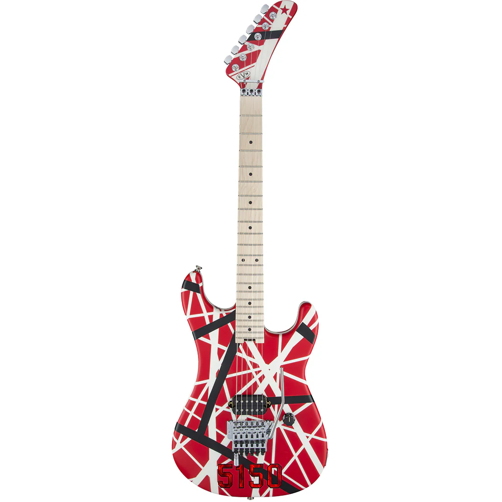 EVH Striped Series 5150 - Red, Black, White - Image 2