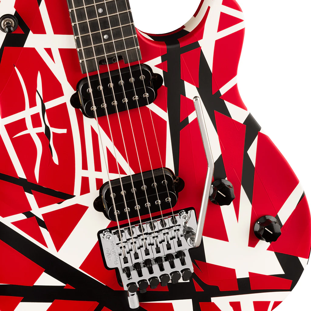 EVH Wolfgang Special Striped Series Red Black and White - Image 6