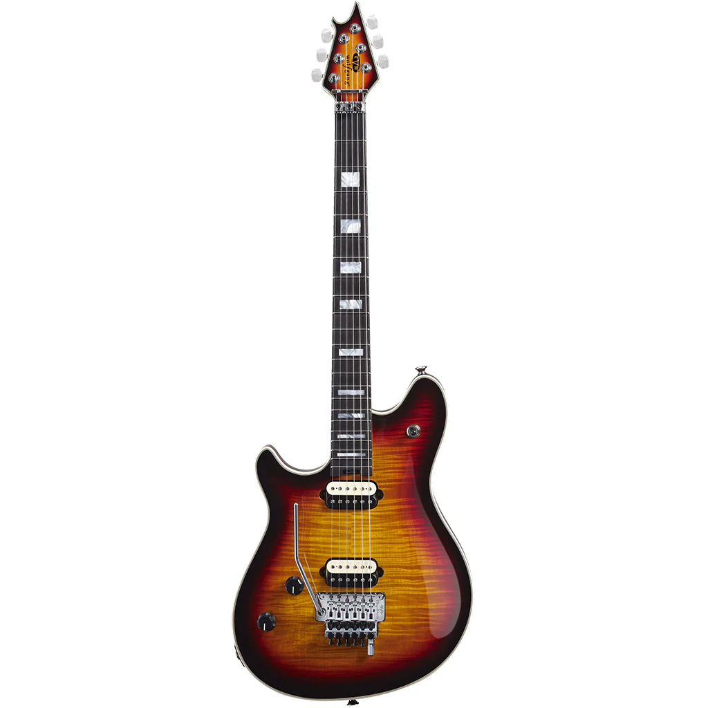 EVH Wolfgang USA Left Handed - 3 Colour Sunburst - Ebony Fretboard - Image 2