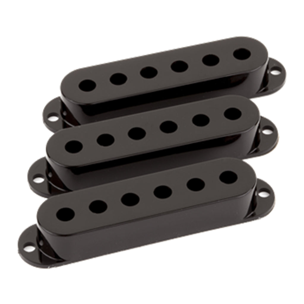Fender 3 Pickup Covers Stratocaster in Black