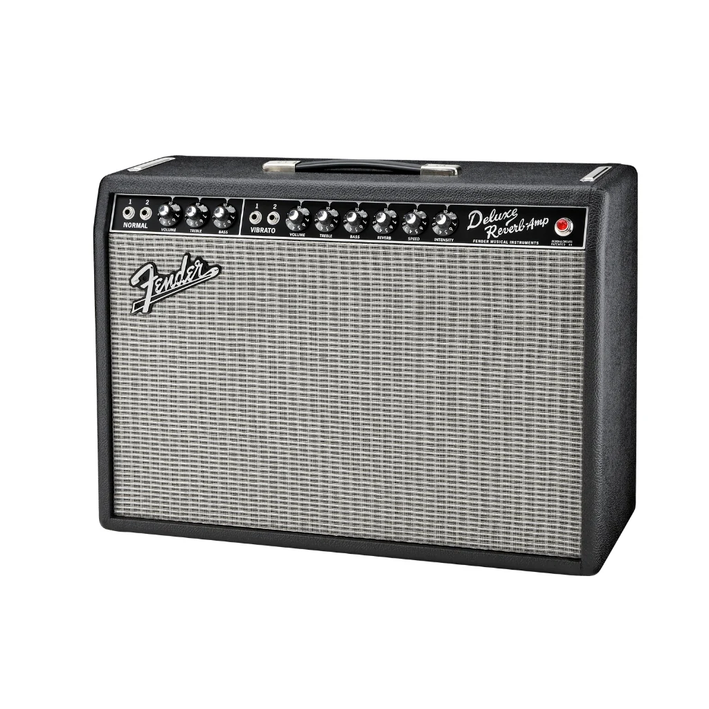 Fender '65 Deluxe Reverb 22-watt 1 x 12-inch Combo Amplifier - Black - Image 2