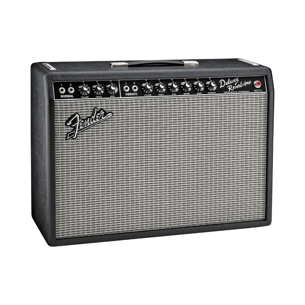 Fender '65 Deluxe Reverb 22-watt 1 x 12-inch Combo Amplifier - Black - Image 3