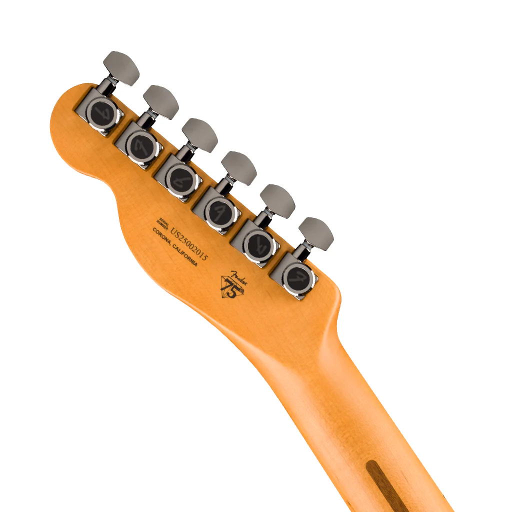 Fender 75th Anniversary American Ultra II Telecaster Ebony Fingerboard - Liquid Gold - Image 6