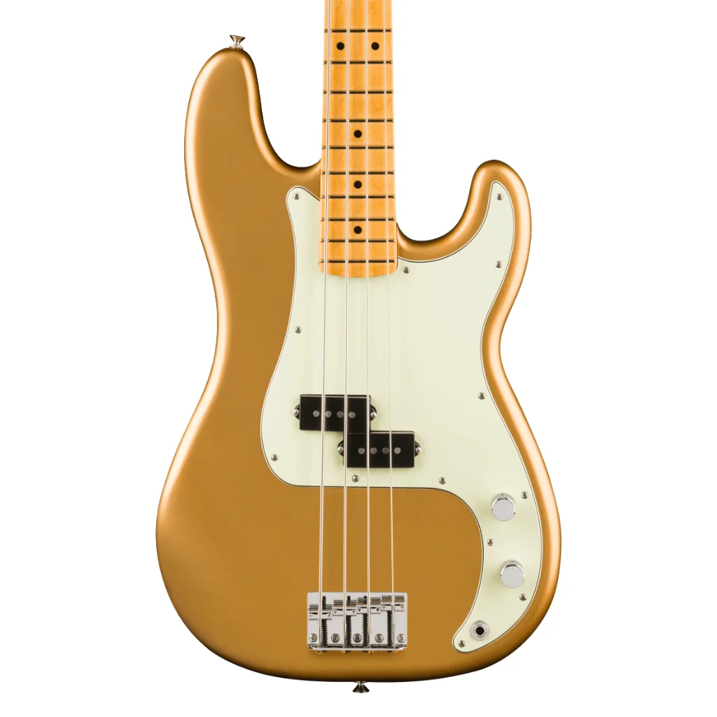 Fender 75th Anniversary Player II Precision Bass Guitar - Aztec Gold, Maple Fingerboard