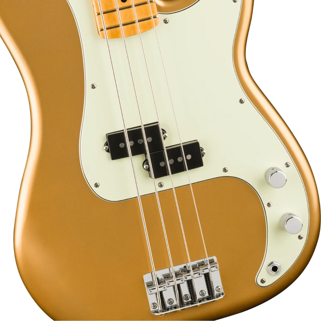 Fender 75th Anniversary Player II Precision Bass Guitar - Aztec Gold, Maple Fingerboard - Image 7