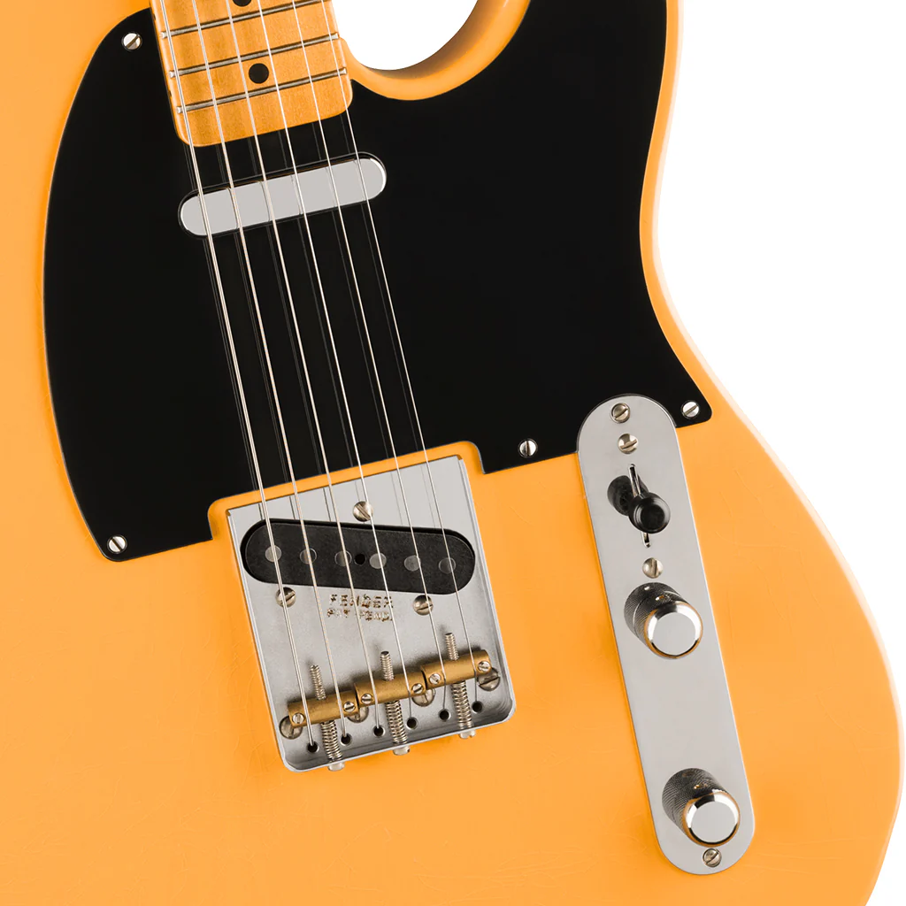 Fender 75th Anniversary Vintera Road Worn 1951 Telecaster Maple Fingerboard - Butterscotch Blonde - Image 7