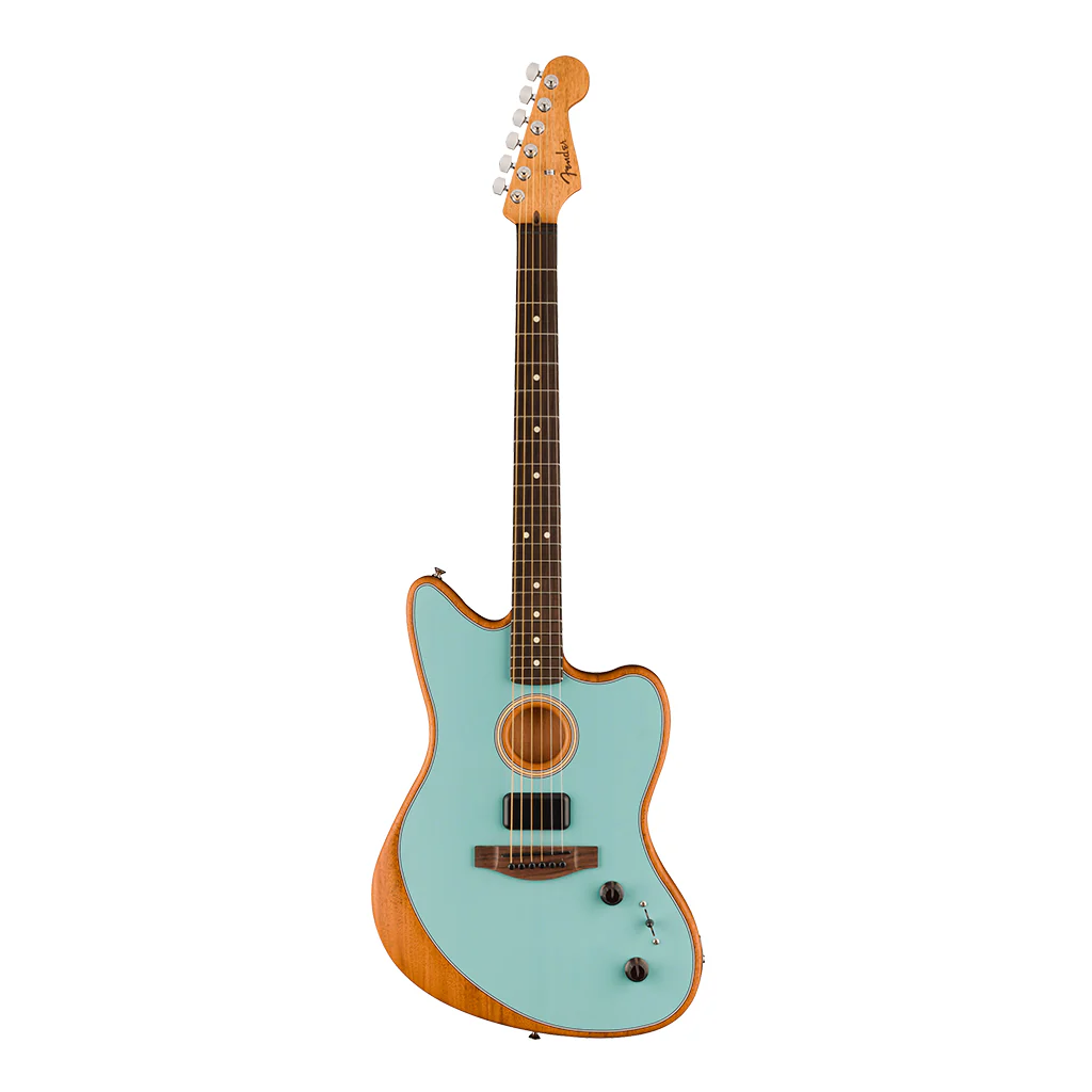 Fender Acoustasonic® Player Jazzmaster®, Rosewood Fingerboard, Ice Blue - Image 2