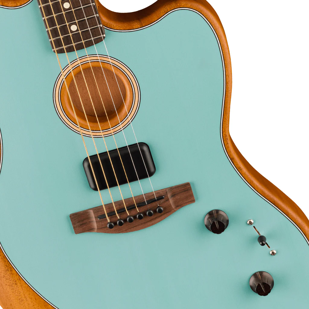 Fender Acoustasonic® Player Jazzmaster®, Rosewood Fingerboard, Ice Blue - Image 6