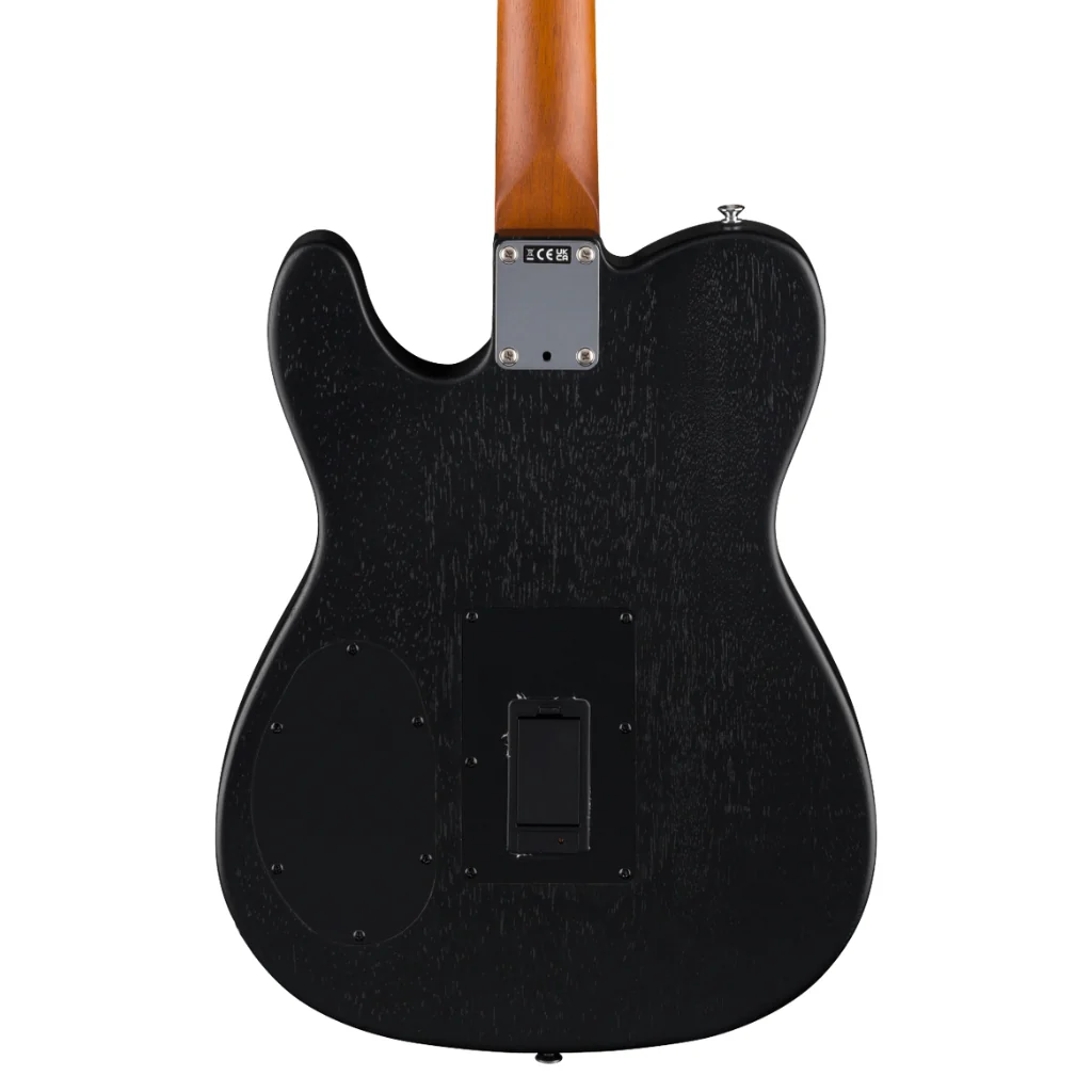 Fender Acoustasonic Standard Telecaster Guitar - Black - Image 2