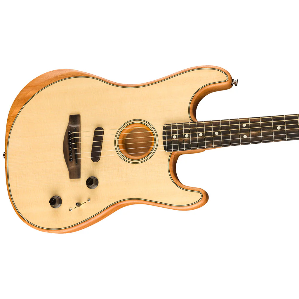 Fender American Acoustasonic® Strat®, Ebony Fingerboard, Natural - Image 6