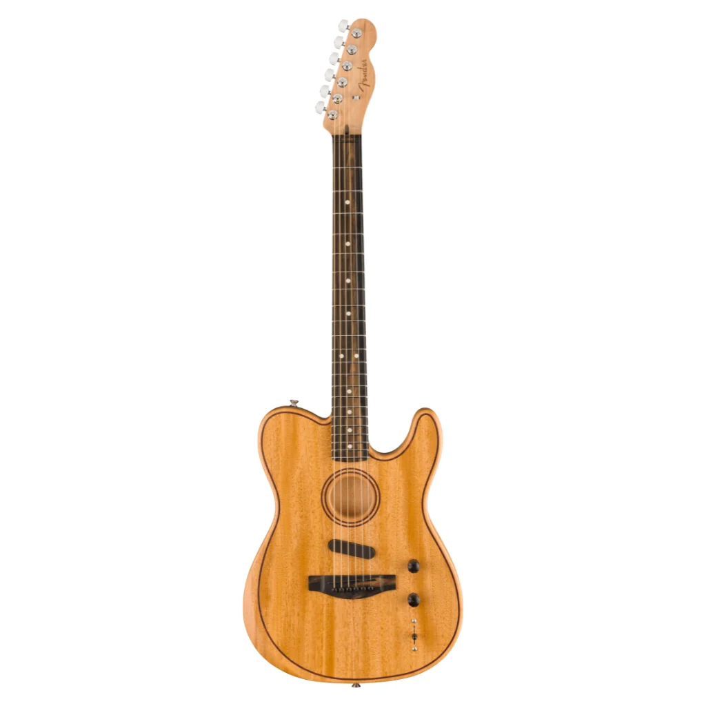 Fender American Acoustasonic Telecaster All Mahogany in Natural - Image 2