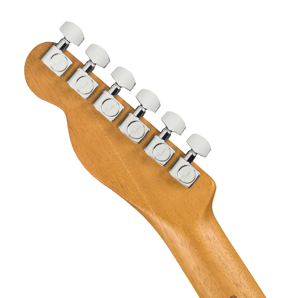 Fender American Acoustasonic® Telecaster®, Ebony Fingerboard, Black - Image 5