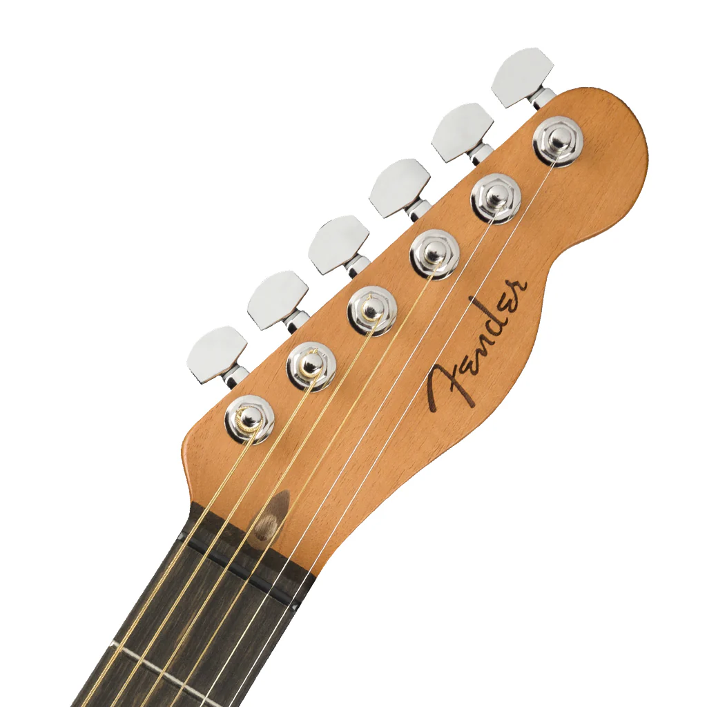 Fender American Acoustasonic® Telecaster®, Ebony Fingerboard, Sunburst - Image 4