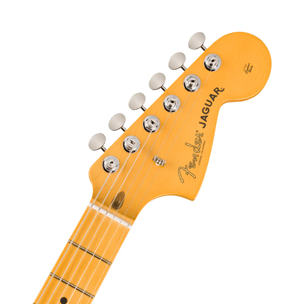 Fender American Professional Classic Jaguar - Faded Lake Placid Blue, Maple Fingerboard - Image 4