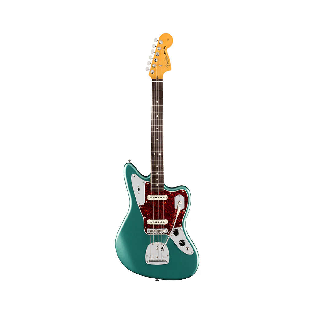 Fender American Professional Classic Jaguar - Faded Sherwood Green Metallic, Rosewood Fingerboard - Image 2
