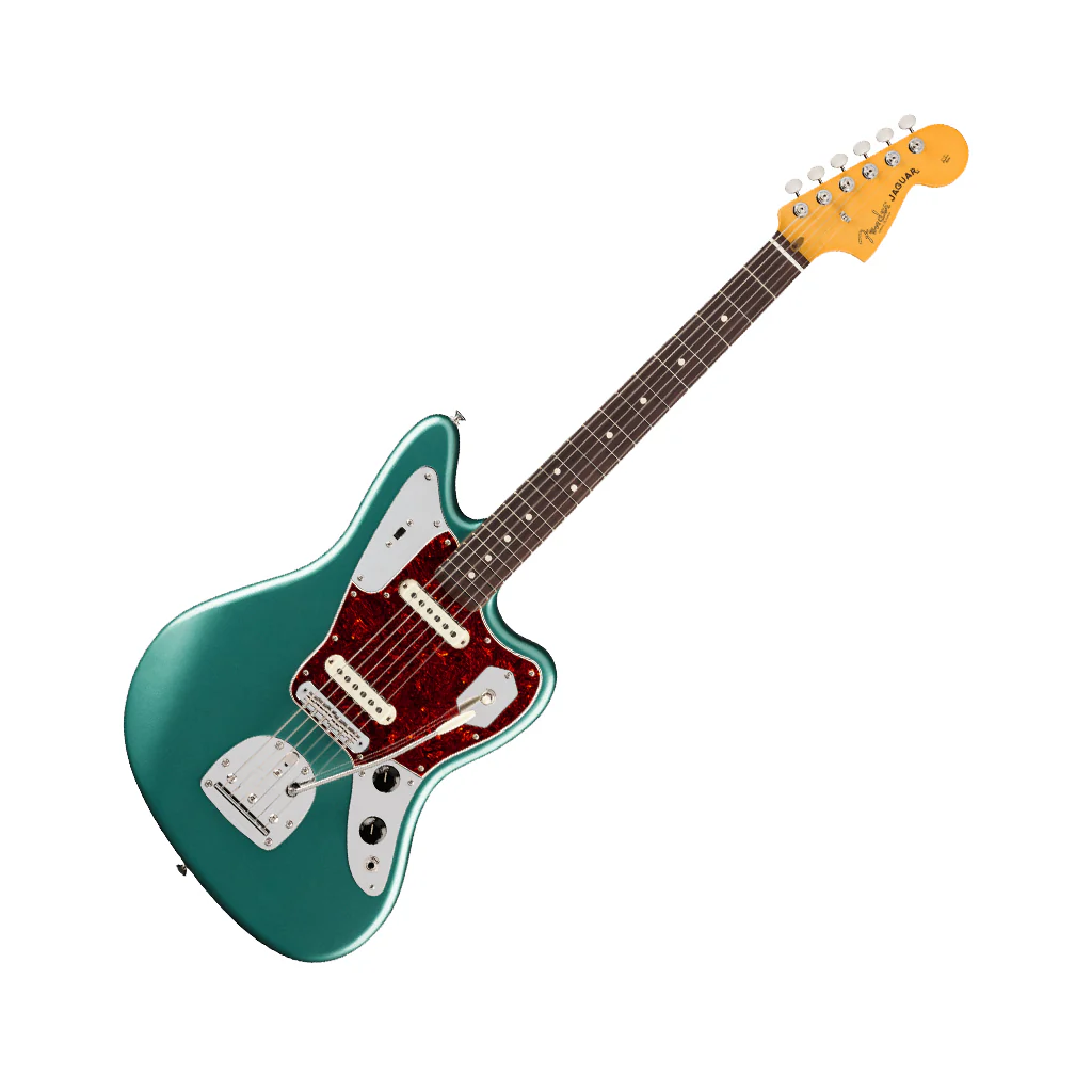 Fender American Professional Classic Jaguar - Faded Sherwood Green Metallic, Rosewood Fingerboard - Image 7