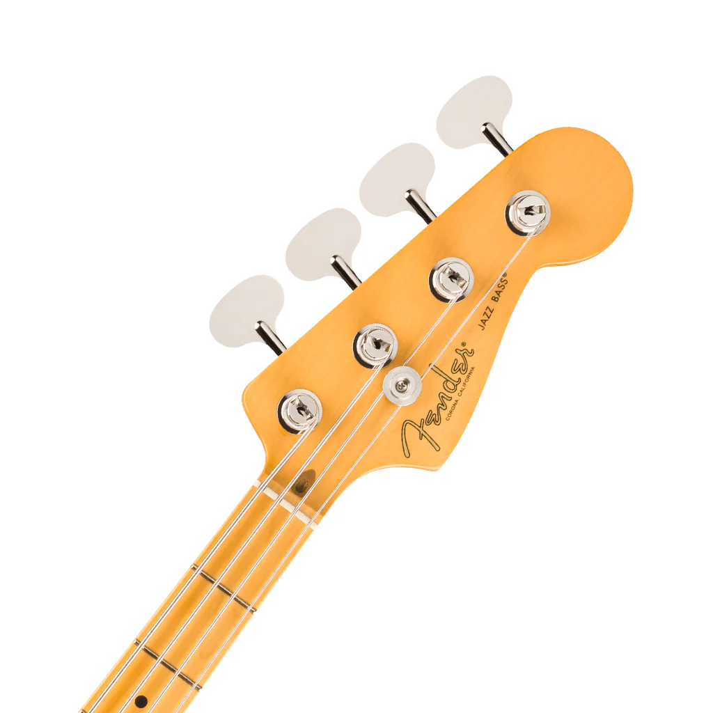 Fender American Professional Classic Jazz Bass - Faded Dakota Red, Maple Fingerboard - Image 4
