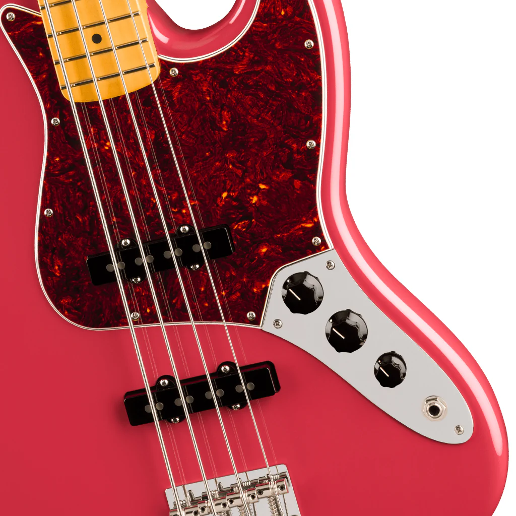 Fender American Professional Classic Jazz Bass - Faded Dakota Red, Maple Fingerboard - Image 6