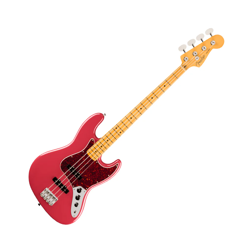 Fender American Professional Classic Jazz Bass - Faded Dakota Red, Maple Fingerboard - Image 7