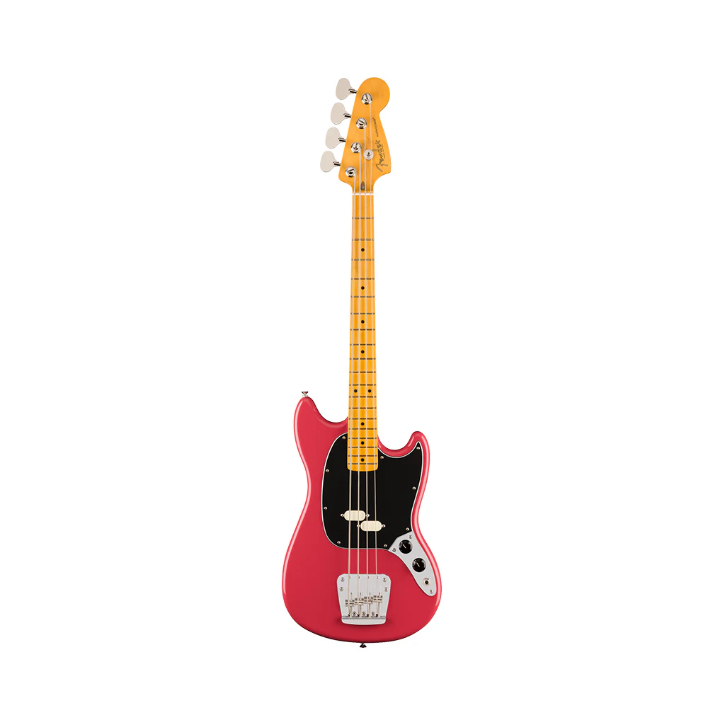 Fender American Professional Classic Mustang Bass - Faded Dakota Red, Maple Fingerboard - Image 2