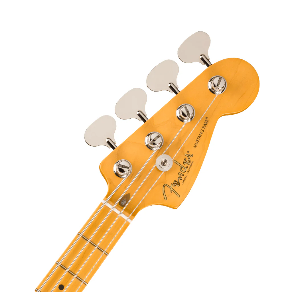 Fender American Professional Classic Mustang Bass - Faded Dakota Red, Maple Fingerboard - Image 4