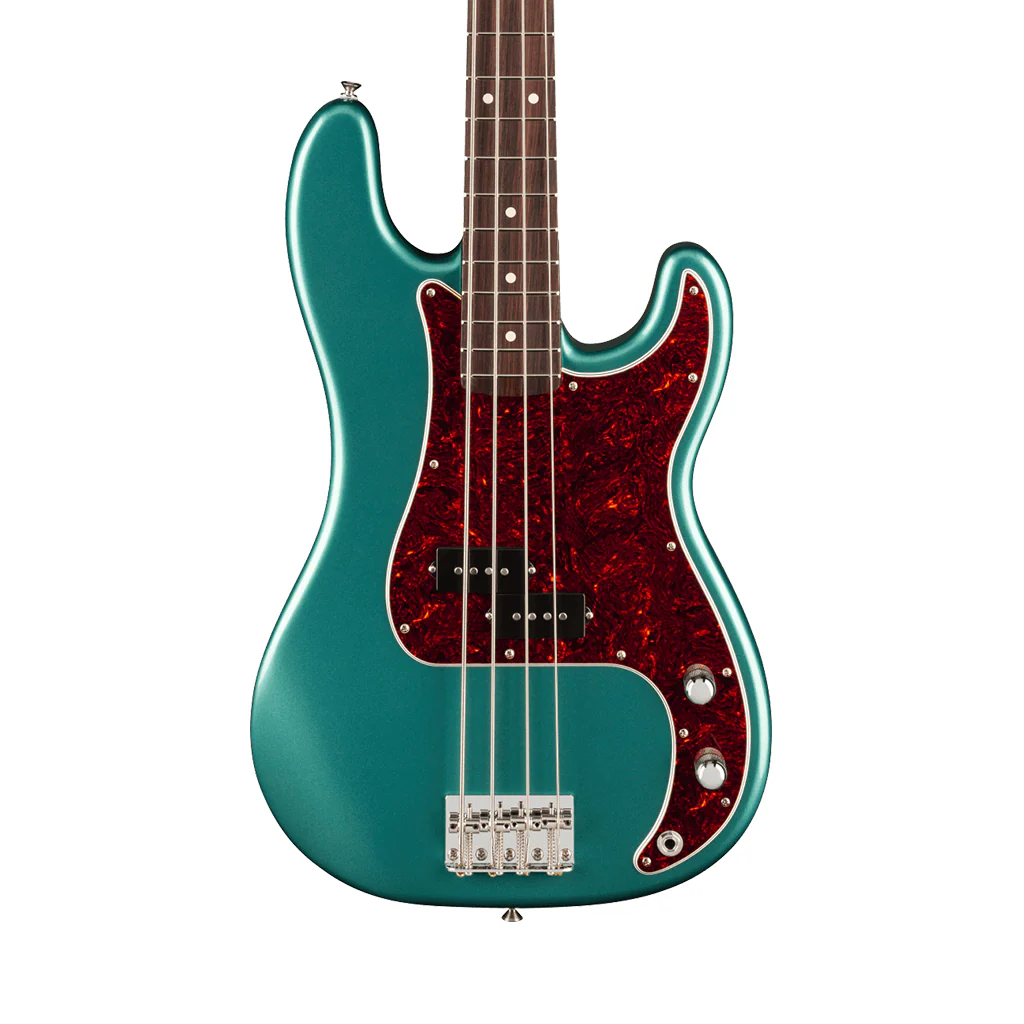 Fender American Professional Classic Precision Bass - Rosewood - Faded Sherwood Green Metallic