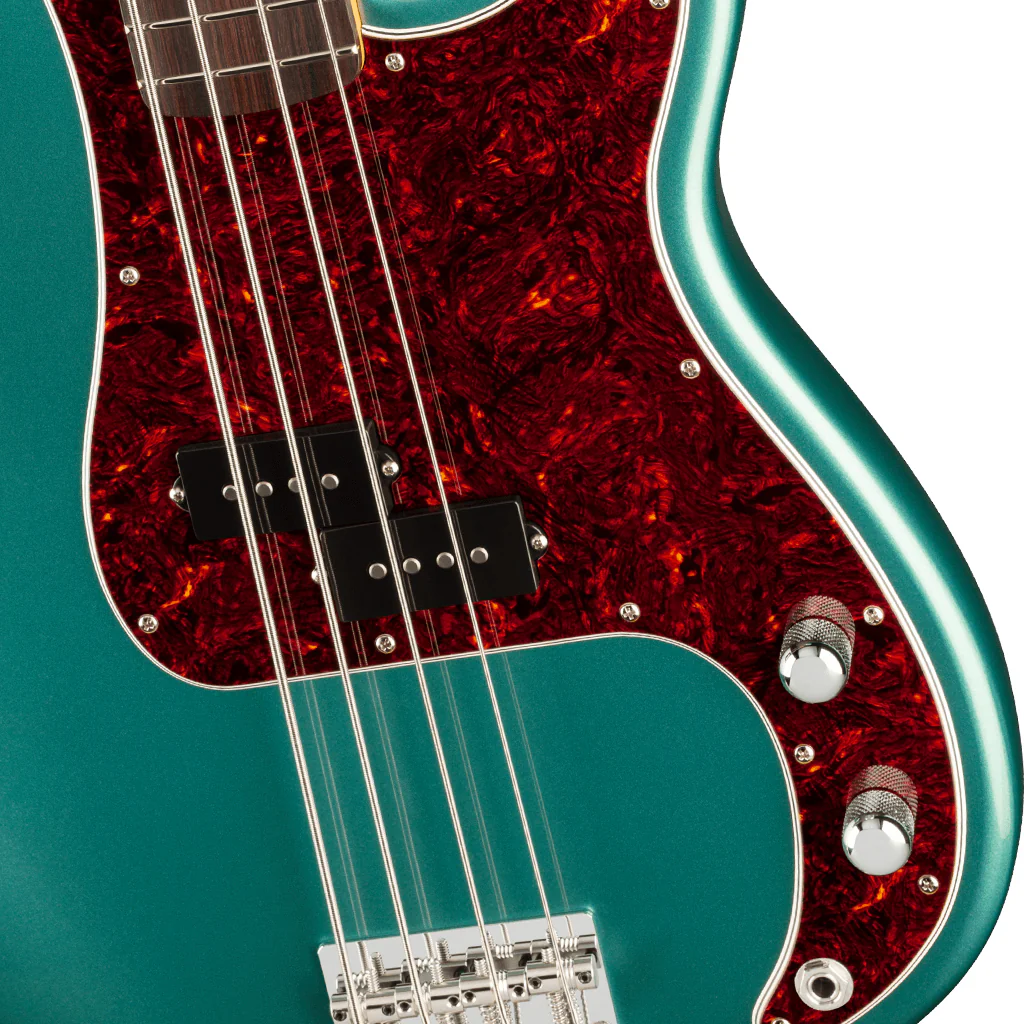 Fender American Professional Classic Precision Bass - Rosewood - Faded Sherwood Green Metallic - Image 6