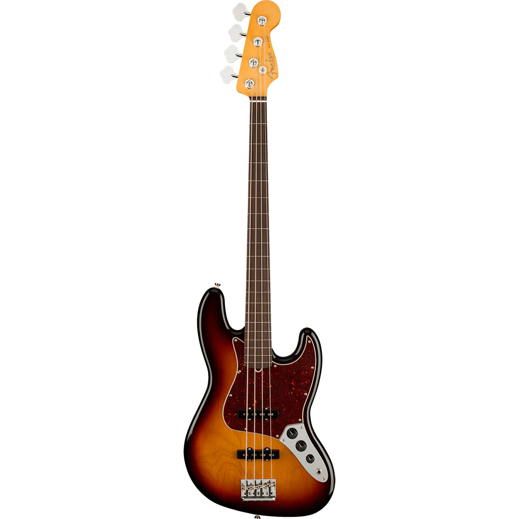 Fender - American Professional II Jazz Bass® Fretless - Rosewood Fingerboard - 3-Color Sunburst - Image 4