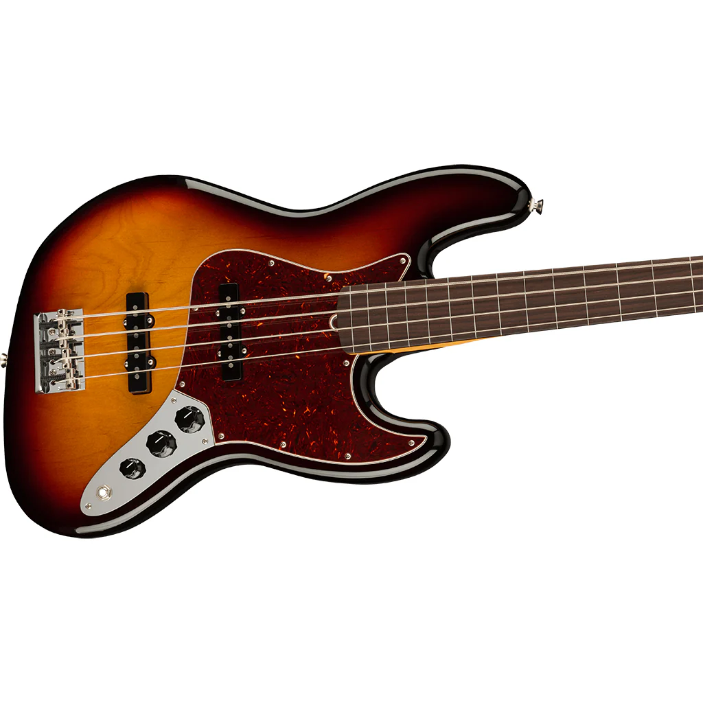 Fender - American Professional II Jazz Bass® Fretless - Rosewood Fingerboard - 3-Color Sunburst - Image 7