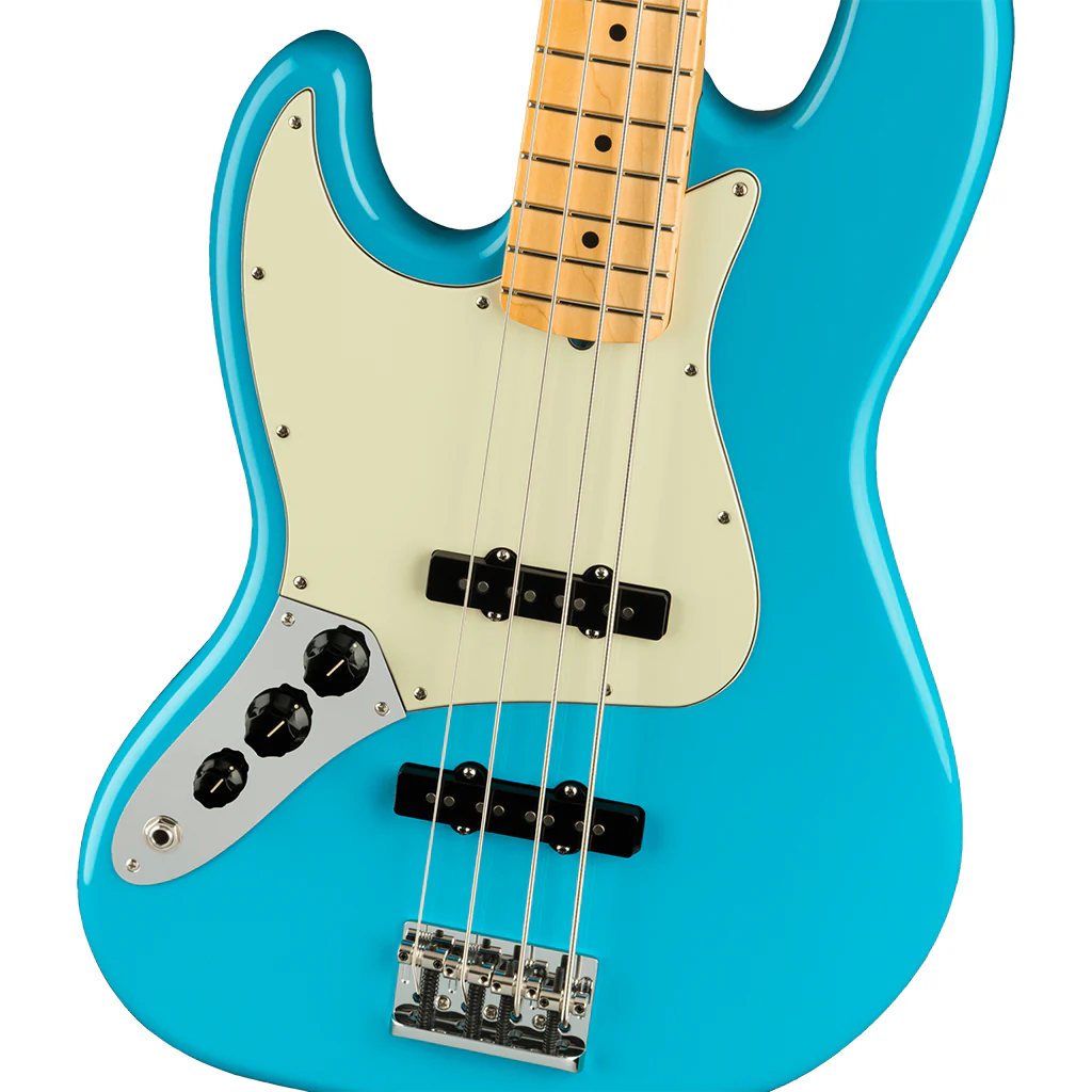 Fender - American Professional II Jazz Bass Left-Hand - Maple Fingerboard - Miami Blue - Image 7