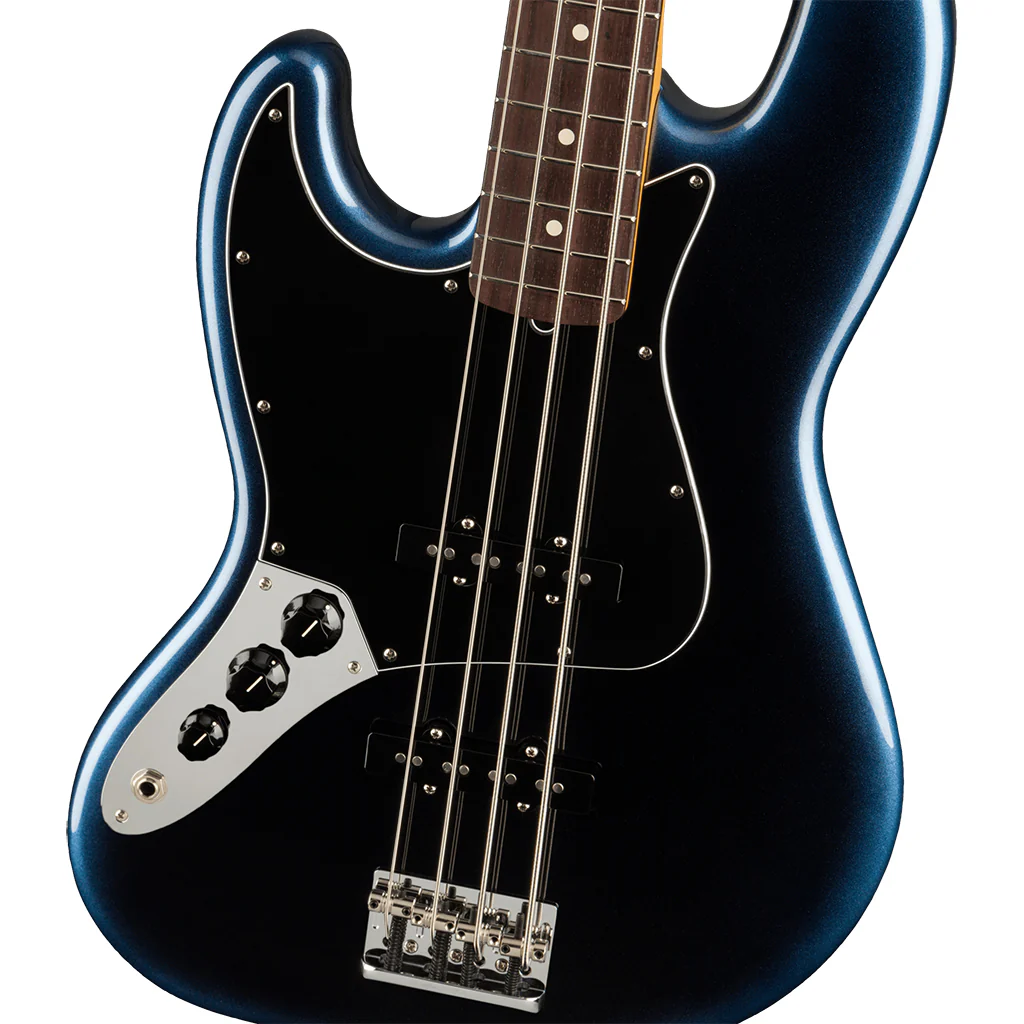 Fender - American Professional II Jazz Bass Left-Hand - Rosewood Fingerboard - Dark Night - Image 6
