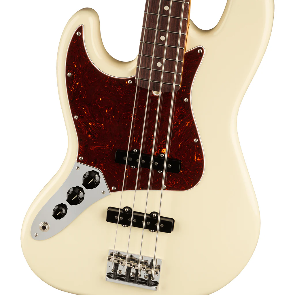 Fender - American Professional II Jazz Bass Left-Hand - Rosewood Fingerboard - Olympic White - Image 6