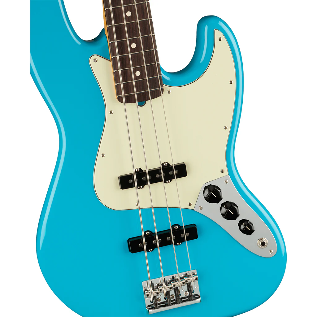 Fender - American Professional II Jazz Bass® - Rosewood Fingerboard - Miami Blue - Image 6