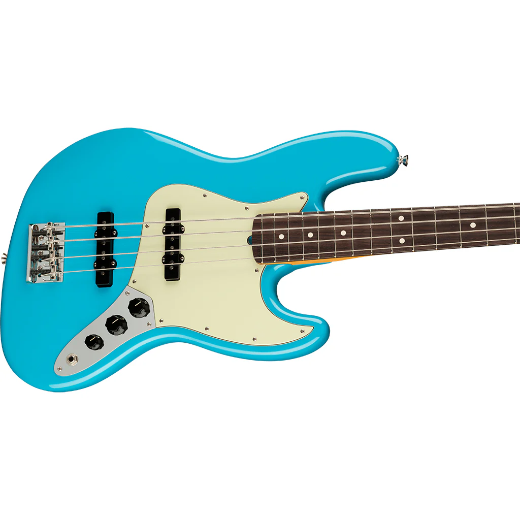 Fender - American Professional II Jazz Bass® - Rosewood Fingerboard - Miami Blue - Image 7