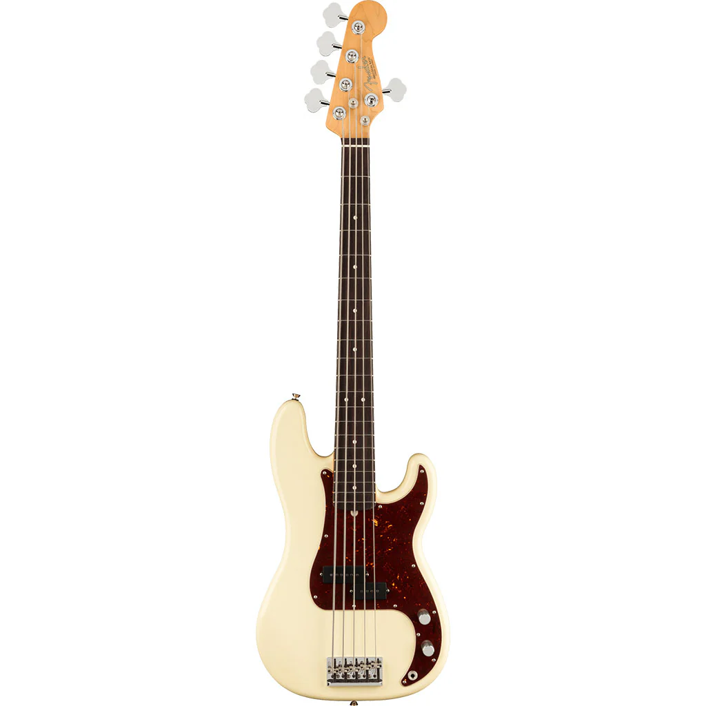 Fender - American Professional II Precision Bass® V - Rosewood Fingerboard - Olympic White - Image 2