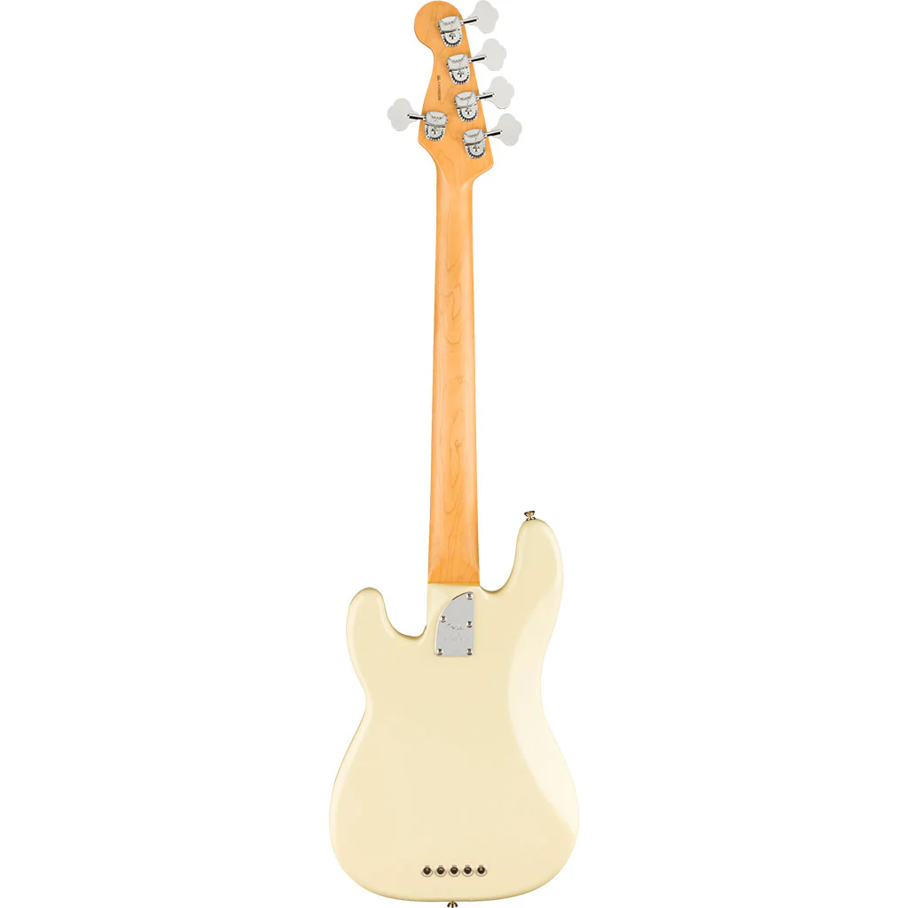 Fender - American Professional II Precision Bass® V - Rosewood Fingerboard - Olympic White - Image 3