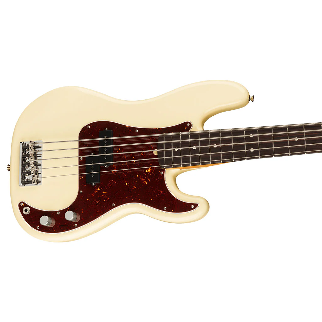 Fender - American Professional II Precision Bass® V - Rosewood Fingerboard - Olympic White - Image 7